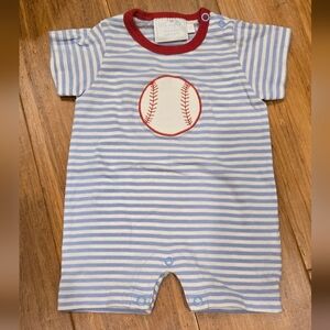 Little English Baseball Romper